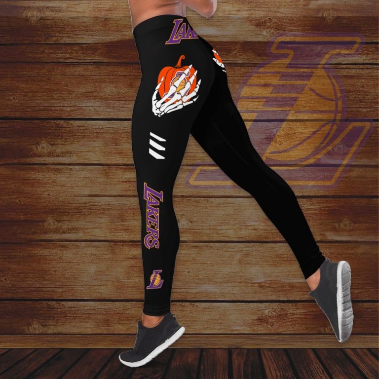 Los Angeles Lakers these titties are protected by a Lakers guy criss cross tank top, legging 9