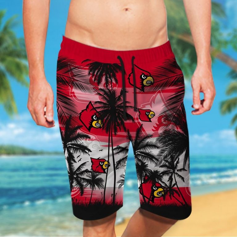 Louisville Cardinals football Tropical hawaiian shirt 16