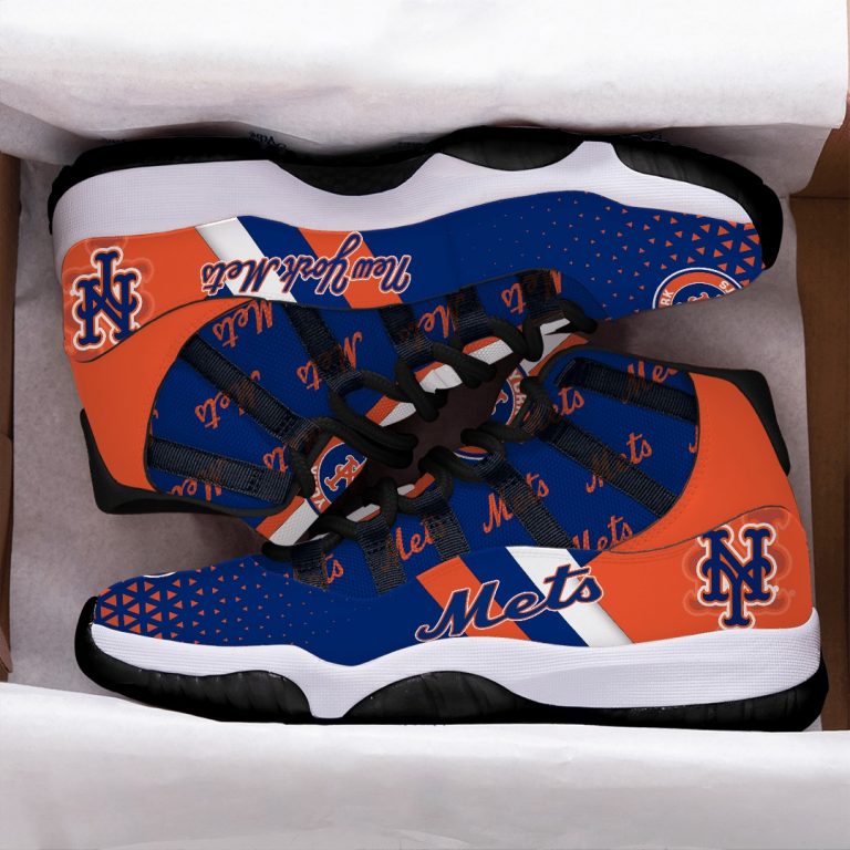 MLB New York Mets logo Air Jordan 11 sneaker shoes 11