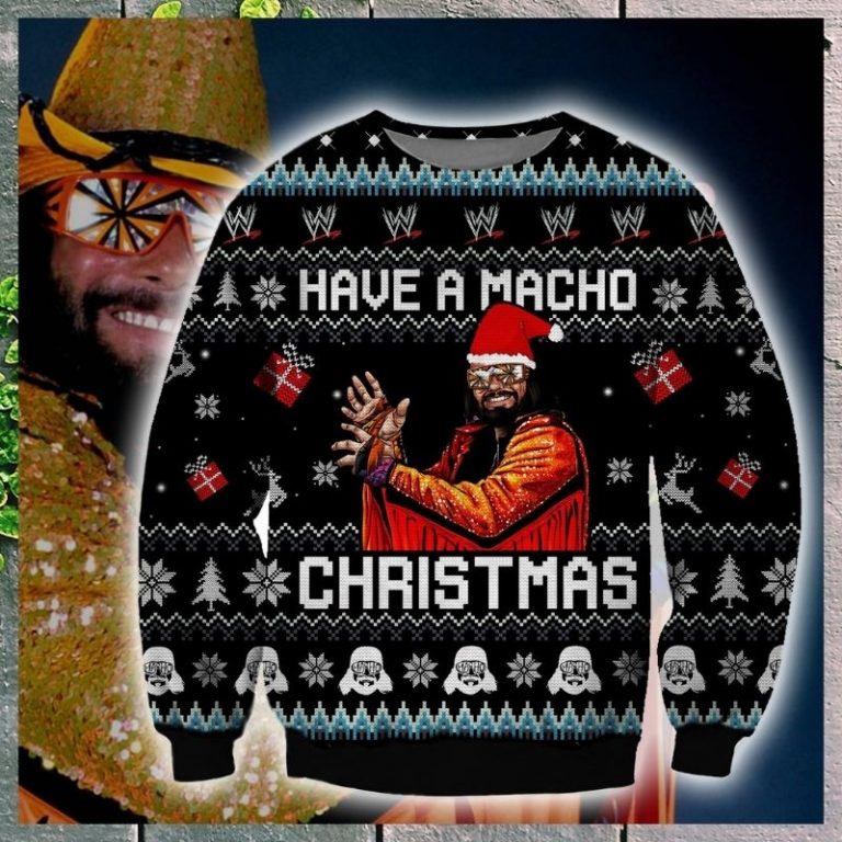 Macho Man Have a Macho Christmas ugly sweater 10
