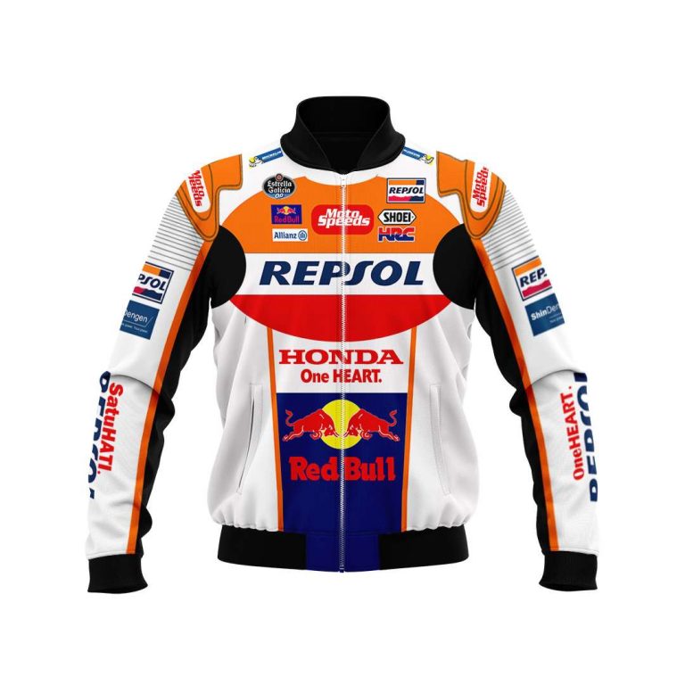 Marc Marquez Michelin Motorsport Repsol 93 Red Bull bomber jacket 6