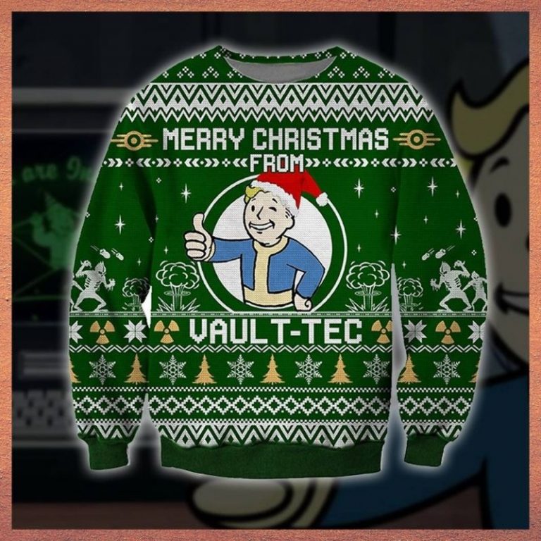 Merry Christmas from Vault Boy ugly sweater, sweatshirt 10