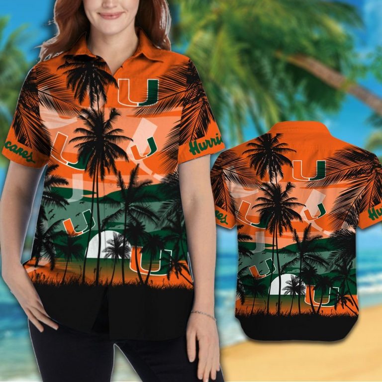 Miami Hurricanes football Tropical hawaiian shirt 14