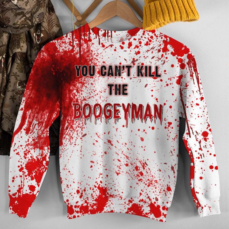 Michael Myers you can't kill the boogeyman blood Halloween 3d shirt, hoodie 12