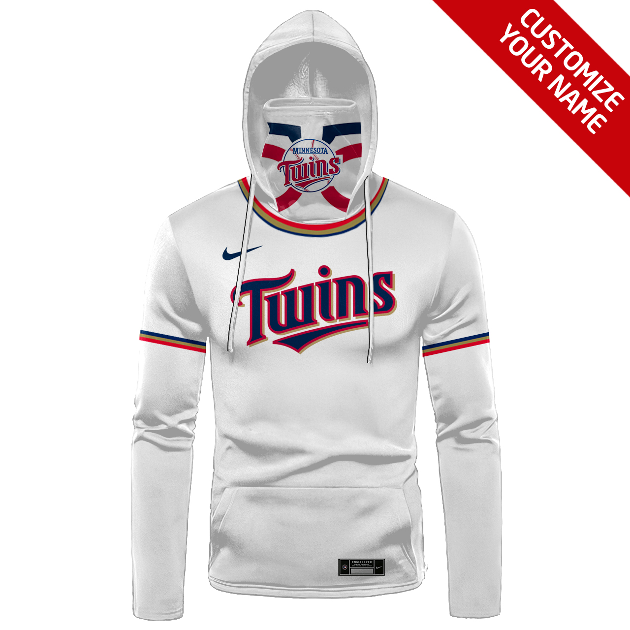 Minnesota Twins custom name and number 3d hoodie, hoodie mask 15