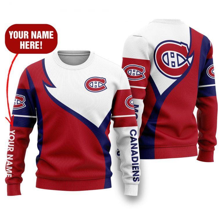 Montreal Canadiens logo custom personalized name 3d shirt, hoodie 21