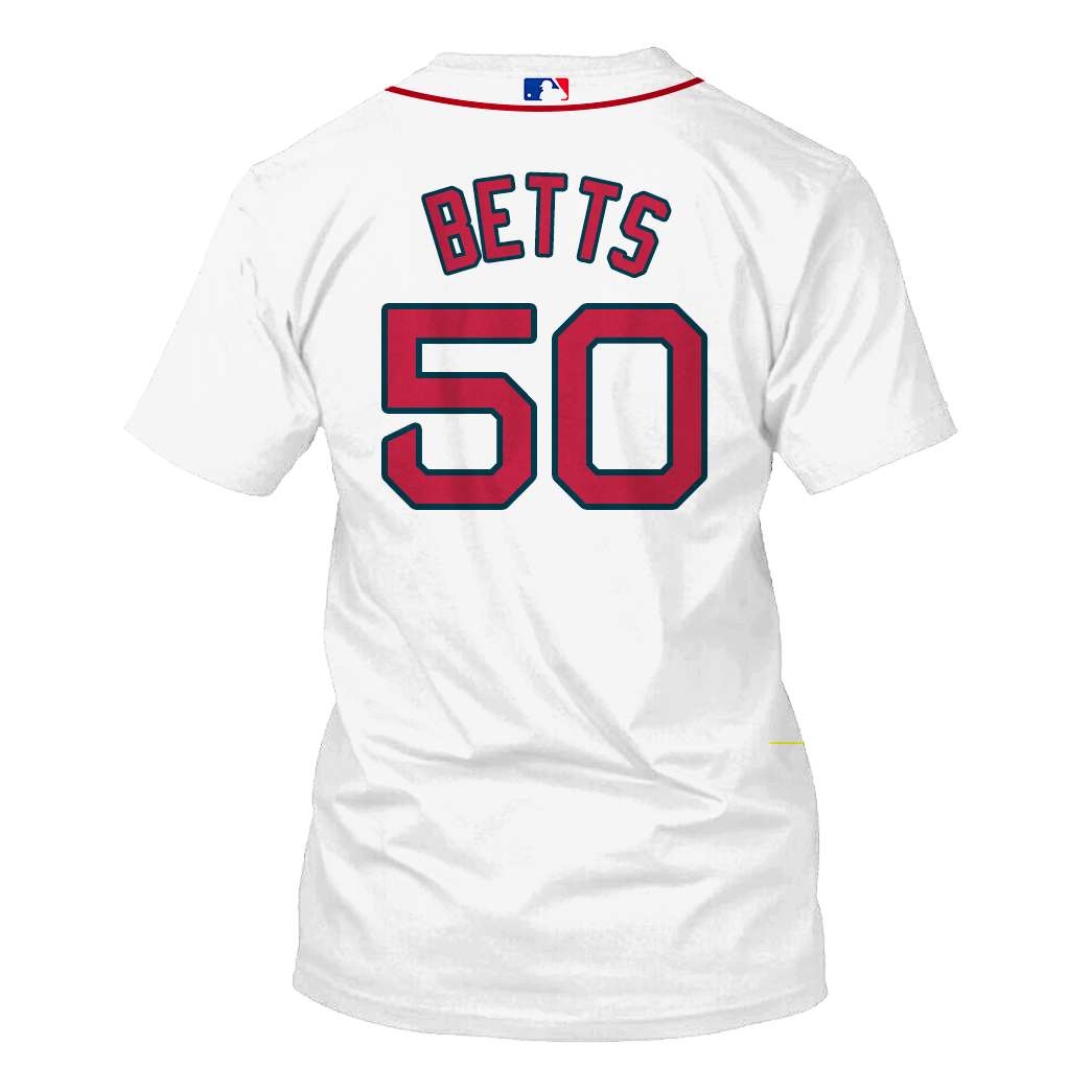 Mookie Betts 50 Boston Red Sox 3d shirt, hoodie 3