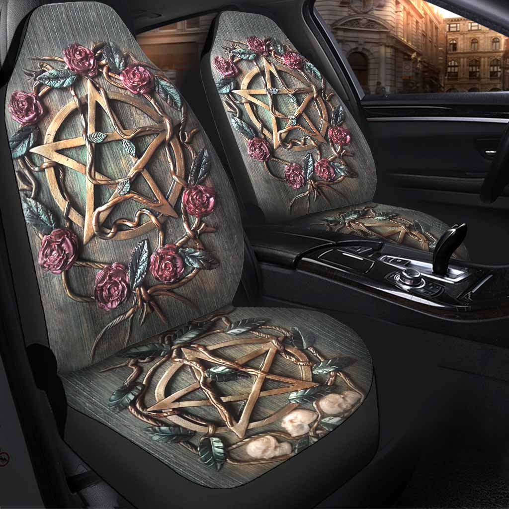 Mystical Witch 3D Front Car Seat Cover 3
