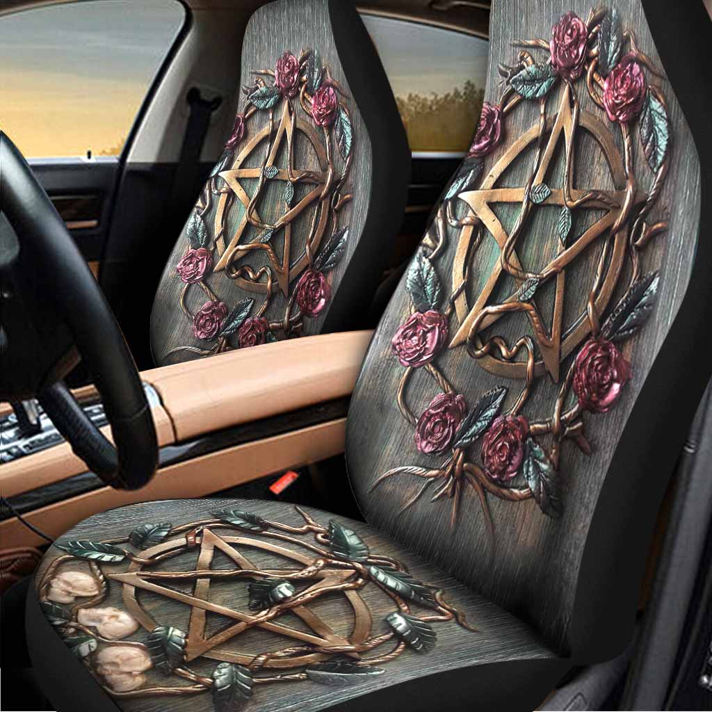 Mystical Witch 3D Front Car Seat Cover 1