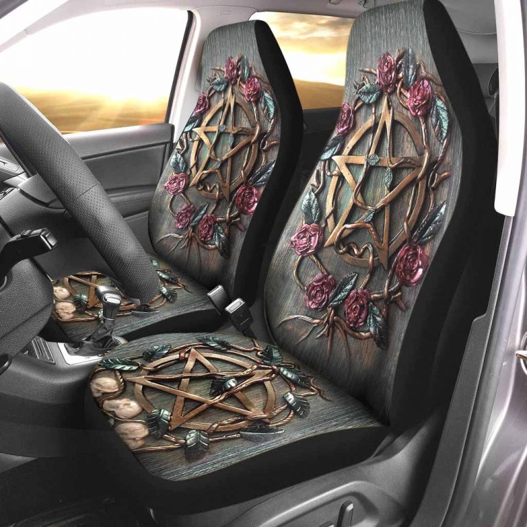 Mystical Witch 3D Front Car Seat Cover 14