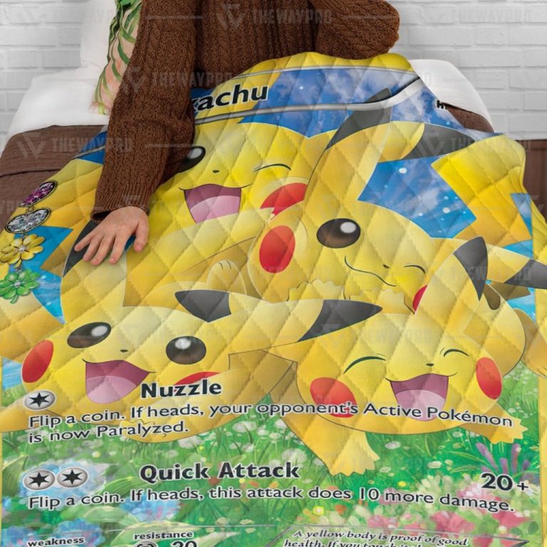 NEW Pokemon Pikachu Generations quilt 10