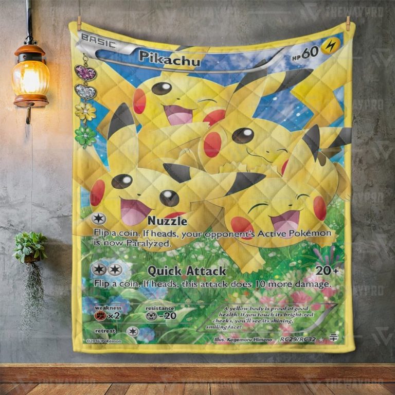 NEW Pokemon Pikachu Generations quilt 11