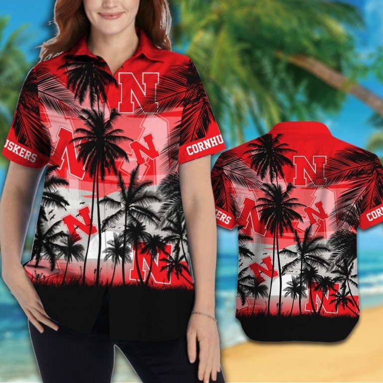 Nebraska Cornhuskers football Tropical hawaiian shirt 12
