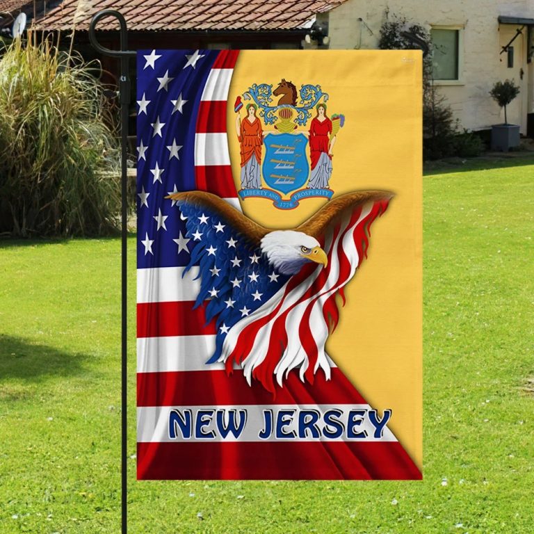 New Jersey Eagle American Flag 14