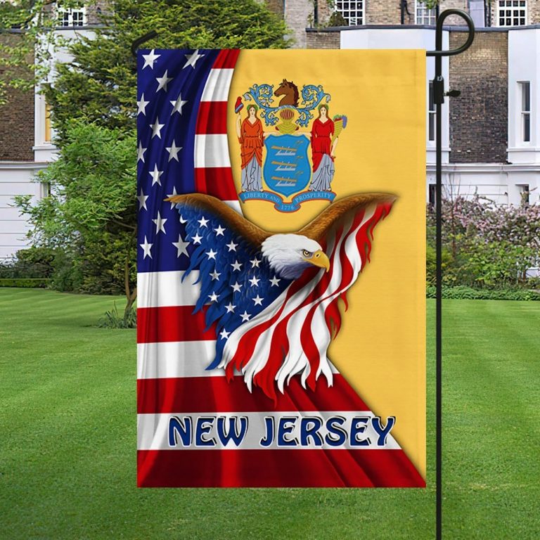New Jersey Eagle American Flag 12