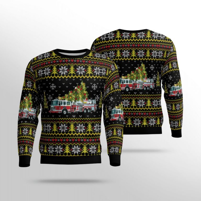 New York Buffalo Fire Department Christmas sweater, sweatshirt 10