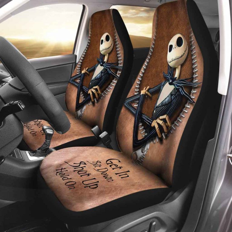 Nightmare Jack Skellington Get In Sit Down Shut Up Hold On Seat Cover 13