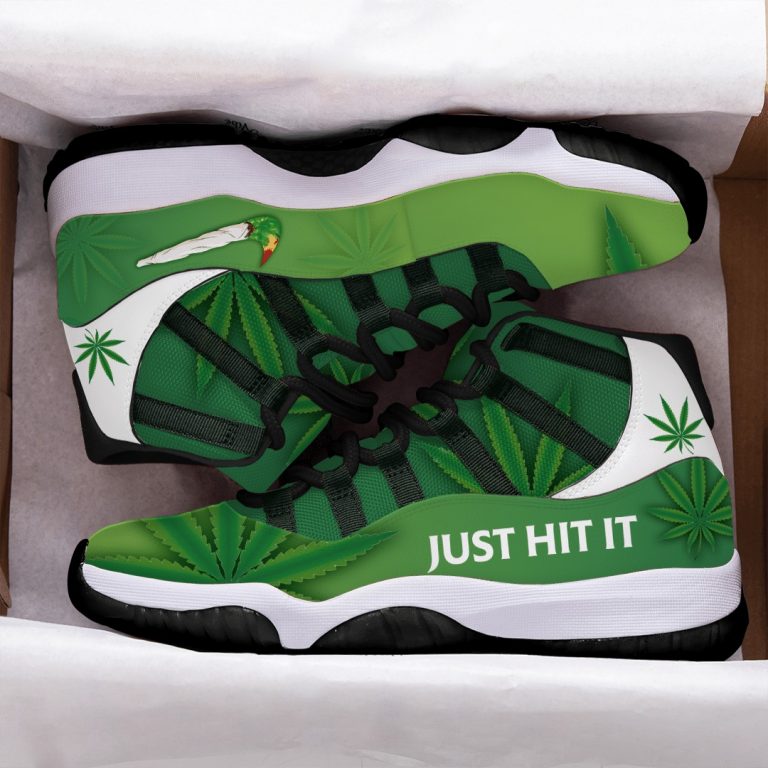 Nike Green Cannabis Just hit it Air Jordan 11 sneaker shoes 11