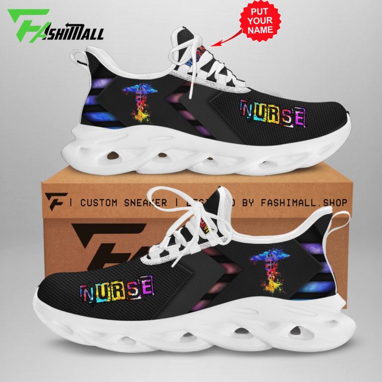 Nurse rainbow hologram custom name max soul shoes 12