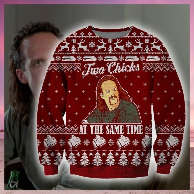 Office Space Two chicks at the same time Diedrich Bader ugly sweater, sweatshirt 8