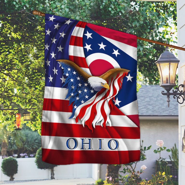 Ohio Eagle American Flag 12