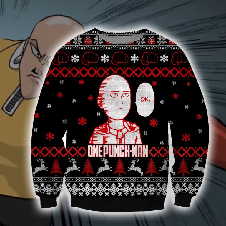 Ok Onepunch-Man ugly christmas sweater, sweatshirt 8
