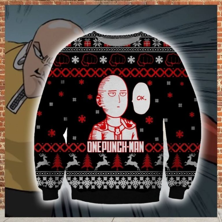 Ok Onepunch-Man ugly christmas sweater, sweatshirt 10
