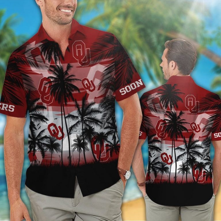 Oklahoma Sooners football Tropical hawaiian shirt 12