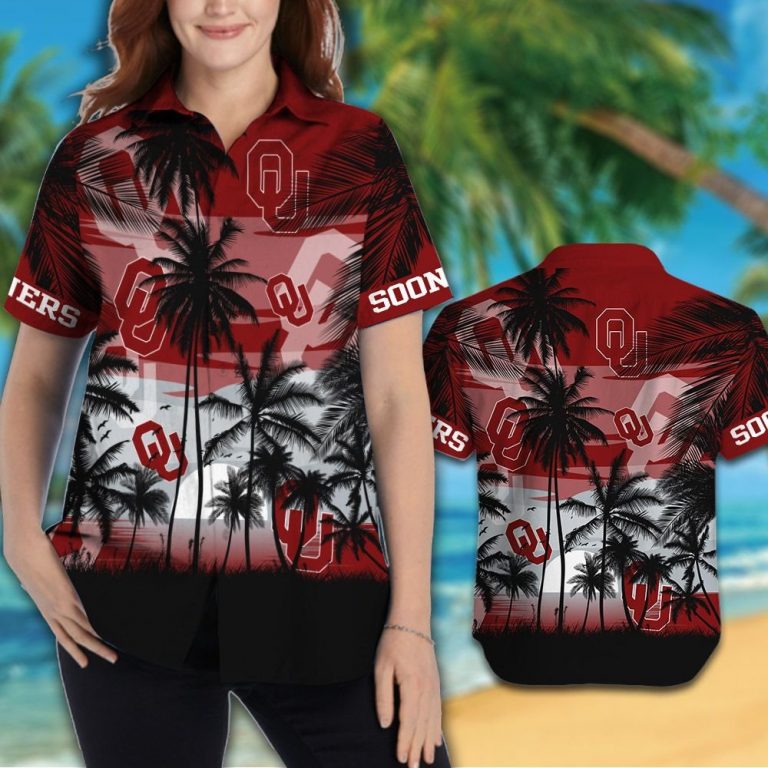 Oklahoma Sooners football Tropical hawaiian shirt 14