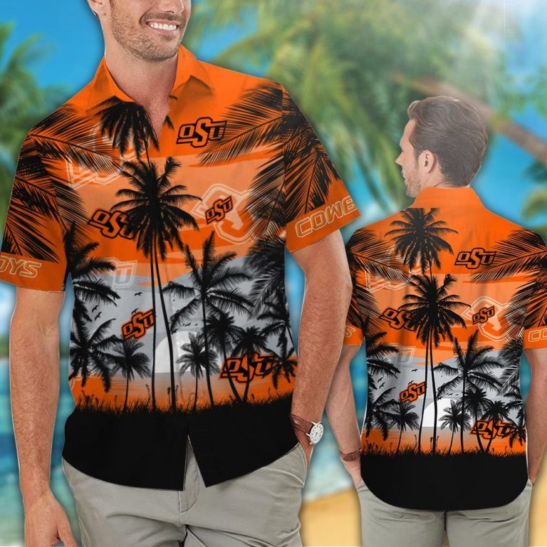 Oklahoma State Cowboys football Tropical hawaiian shirt 12