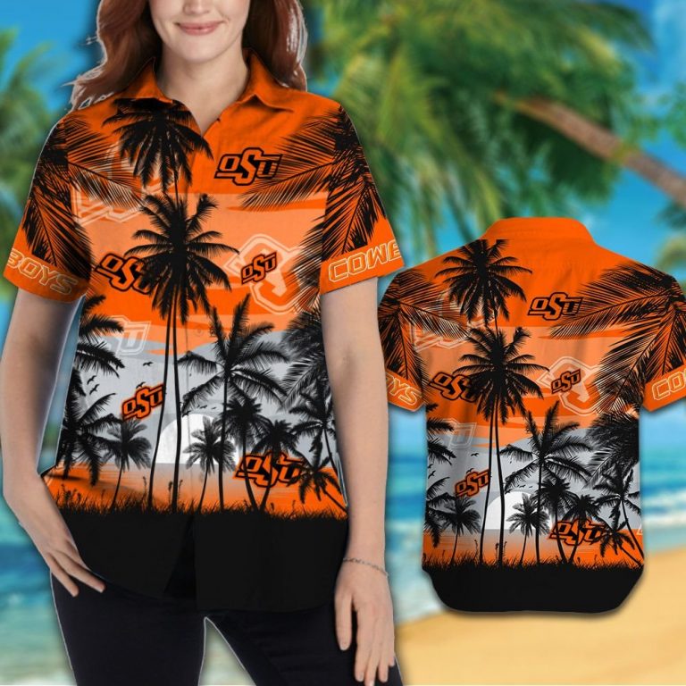 Oklahoma State Cowboys football Tropical hawaiian shirt 14