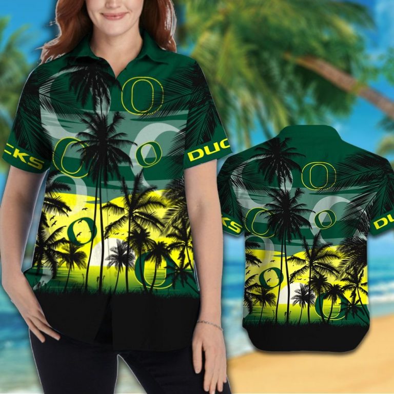 Oregon Ducks Tropical hawaiian shirt 12