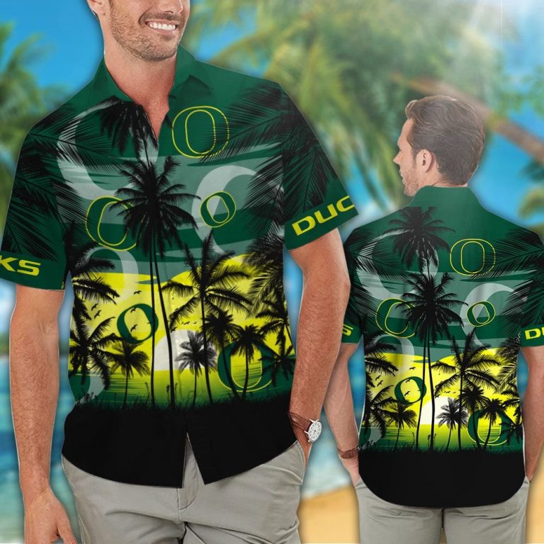 Oregon Ducks Tropical hawaiian shirt 14