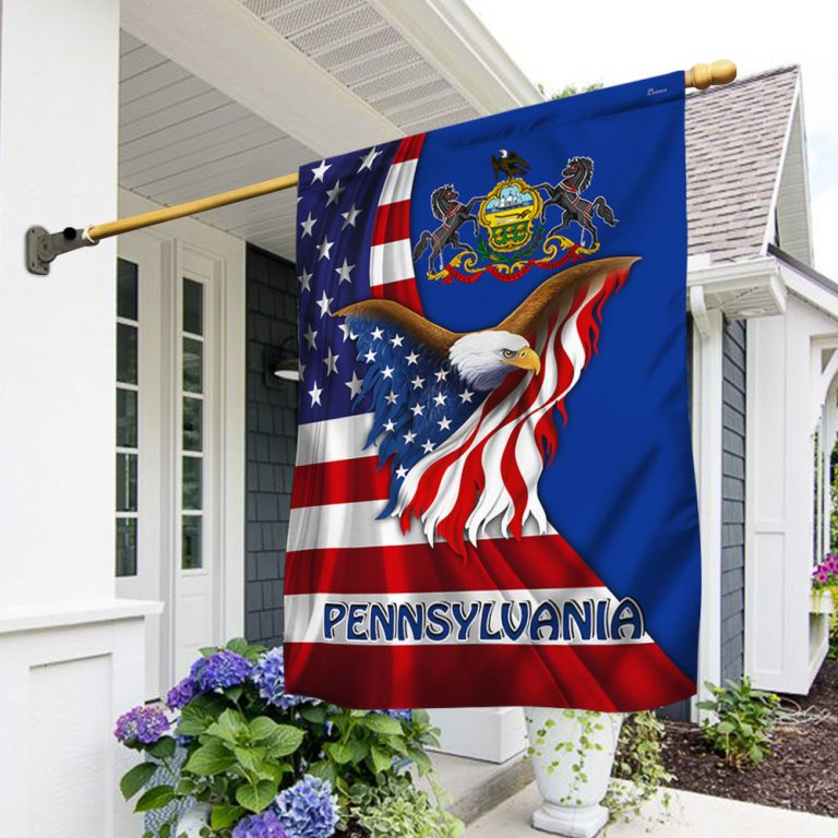 Pennsylvania State Coat of Arms Eagle Flag 12