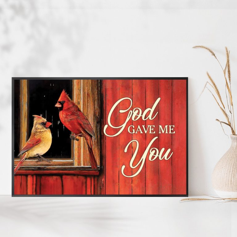 Perrot Couple God Gave me you poster, canvas 16