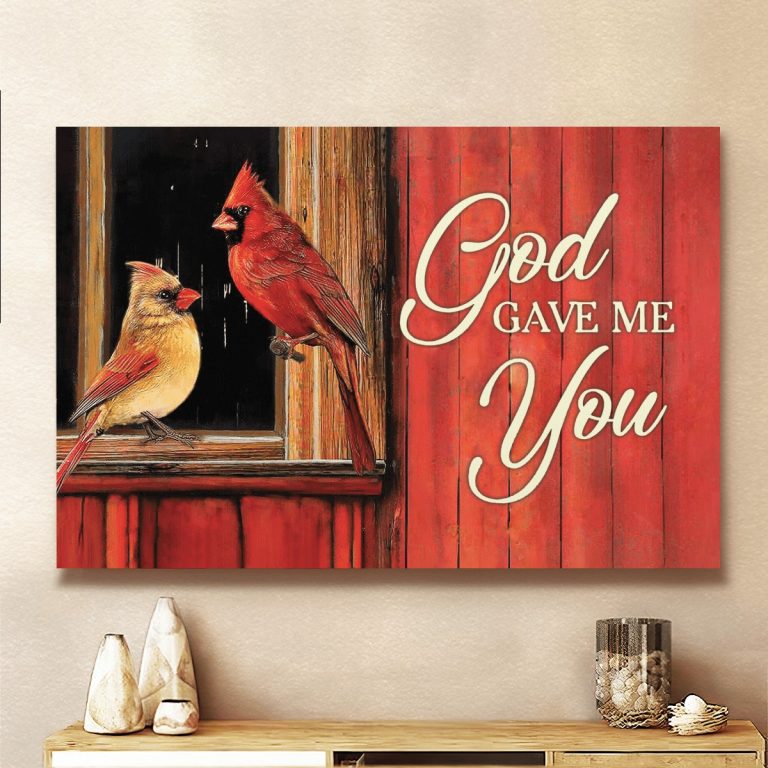 Perrot Couple God Gave me you poster, canvas 17
