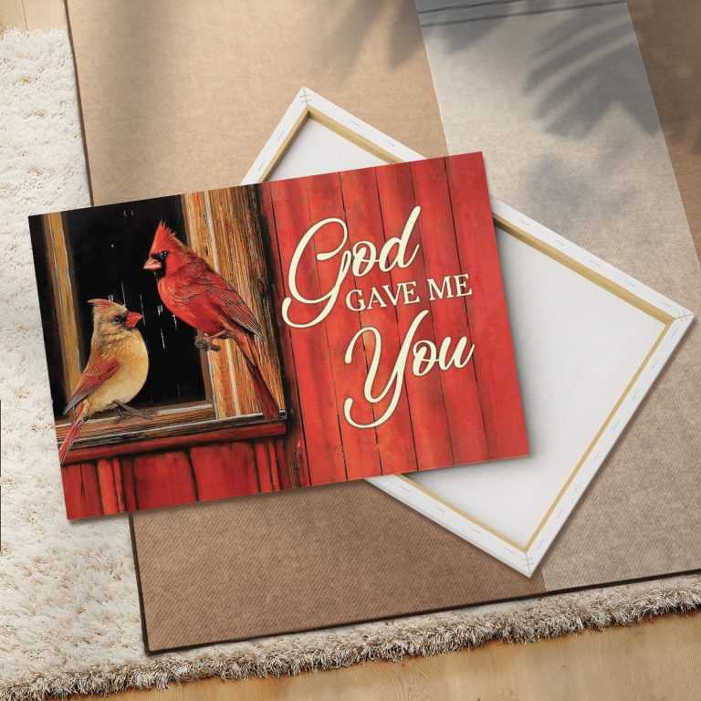 Perrot Couple God Gave me you poster, canvas 18