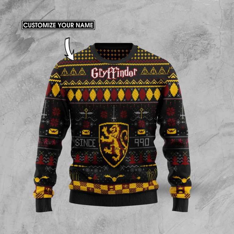 Personalized Harry Potter Gryffindor sweater 10