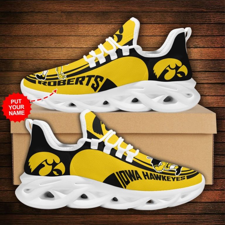 Personalized Iowa Hawkeyes clunky max soul shoes 10