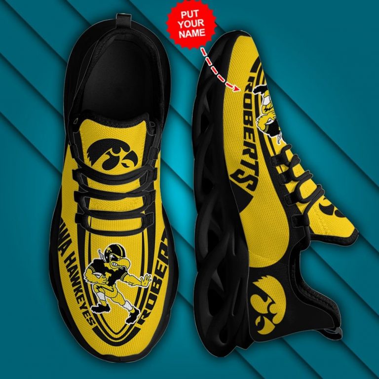 Personalized Iowa Hawkeyes clunky max soul shoes 12