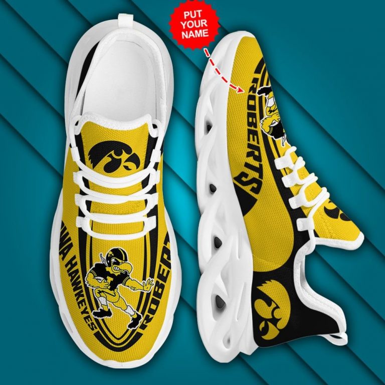 Personalized Iowa Hawkeyes clunky max soul shoes 13
