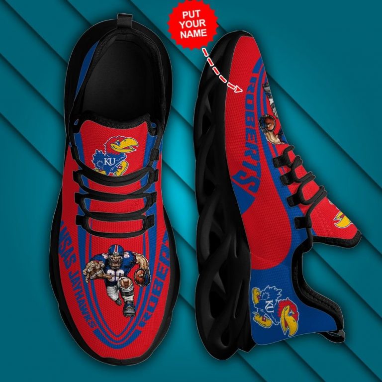 Personalized Kansas Jayhawks clunky max soul shoes 13