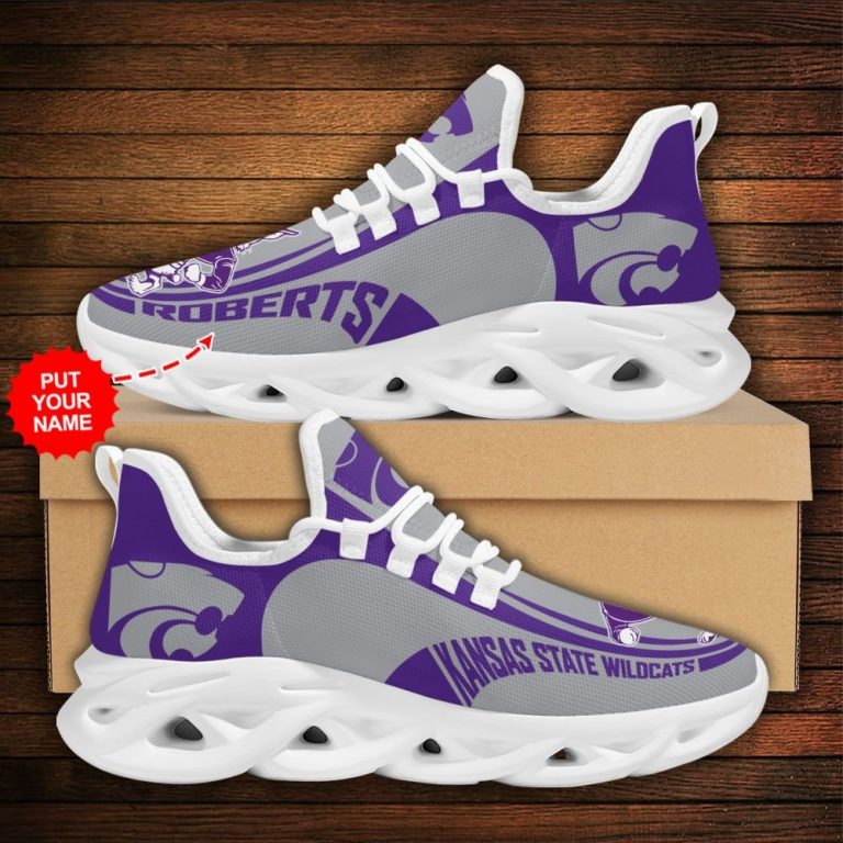 Personalized Kansas State Wildcats clunky max soul shoes 12