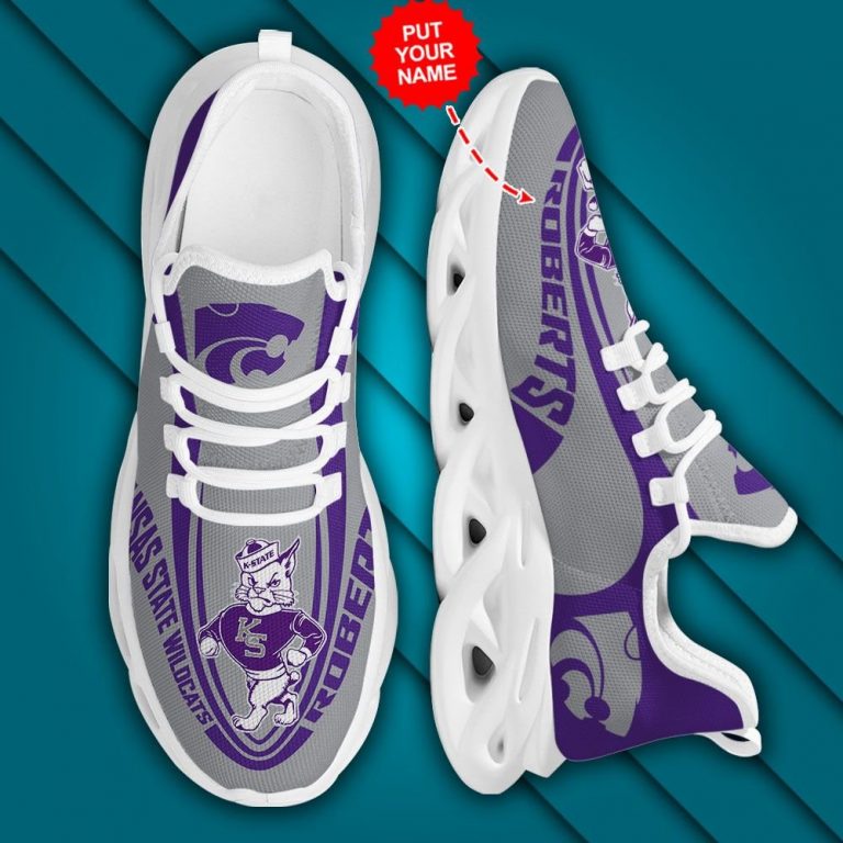 Personalized Kansas State Wildcats clunky max soul shoes 13