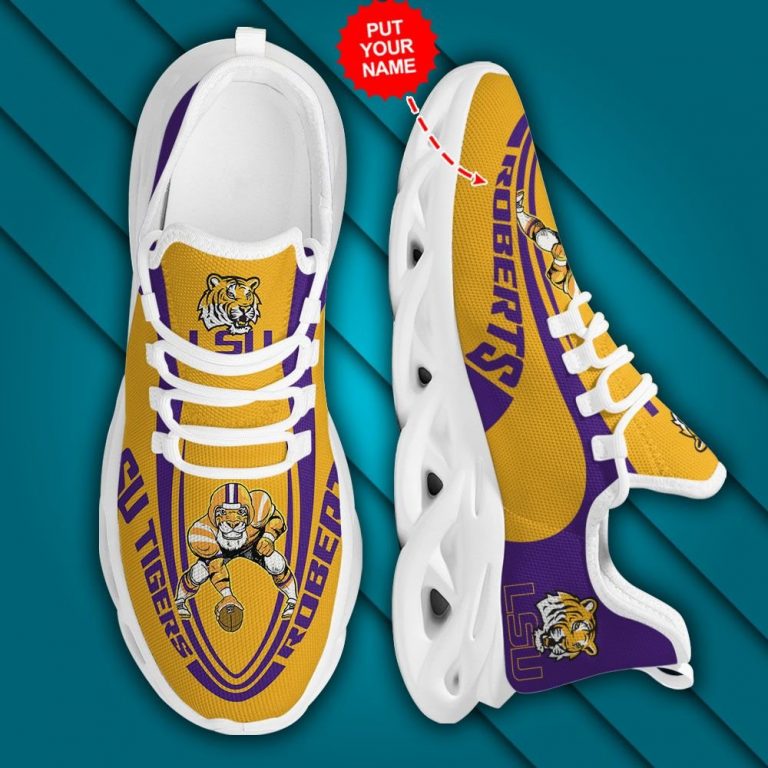 Personalized LSU Tigers clunky max soul shoes 13