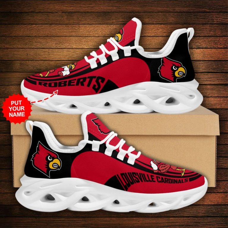 Personalized Louisville Cardinals clunky max soul shoes 12