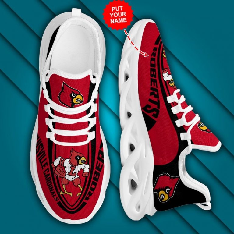 Personalized Louisville Cardinals clunky max soul shoes 13
