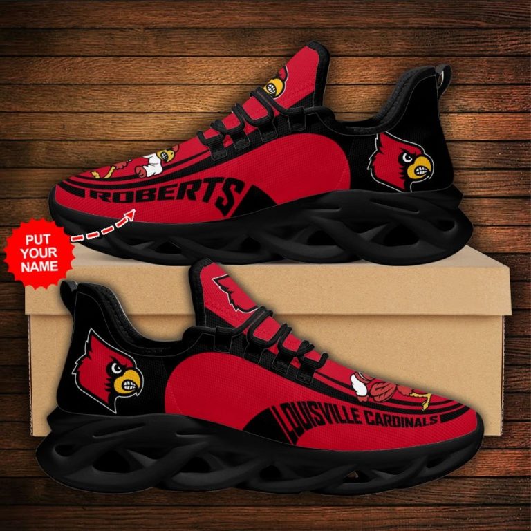 Personalized Louisville Cardinals clunky max soul shoes 10