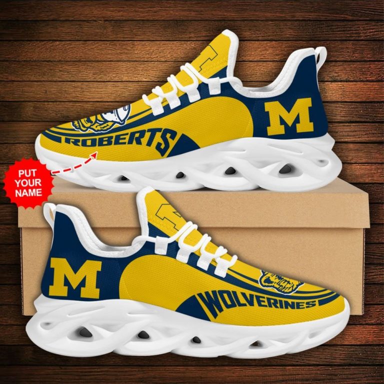 Personalized Michigan Wolverines clunky max soul shoes 10
