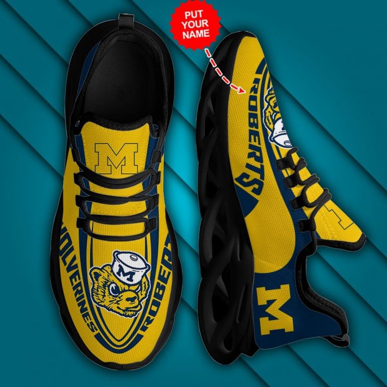 Personalized Michigan Wolverines clunky max soul shoes 12